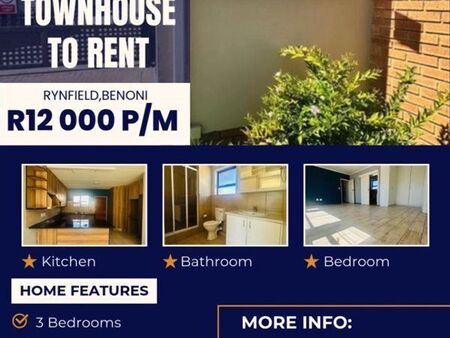 3 Bedroom Townhouse in Rynfield