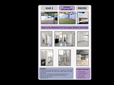 1 Bedroom Apartment in Lyttelton Manor