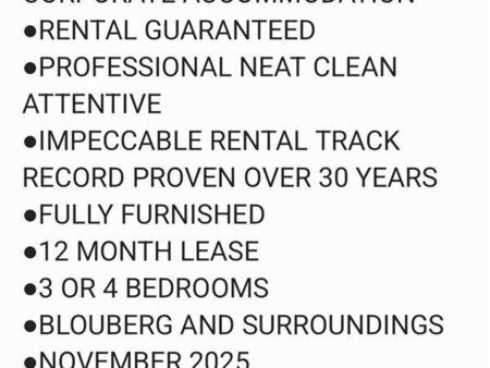 3 Bedroom Apartment in Blouberg