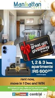 1 Bedroom Apartment in Alberton