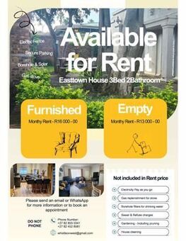 3 Bedroom House in East Town