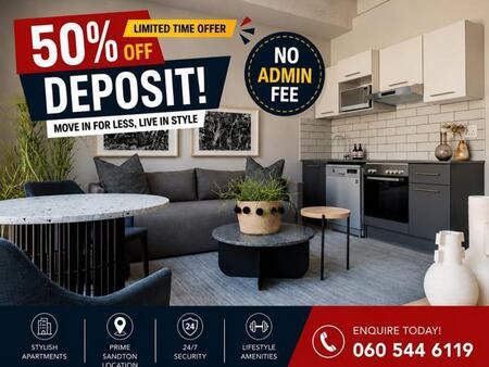 Studio Apartment in Sandton Central